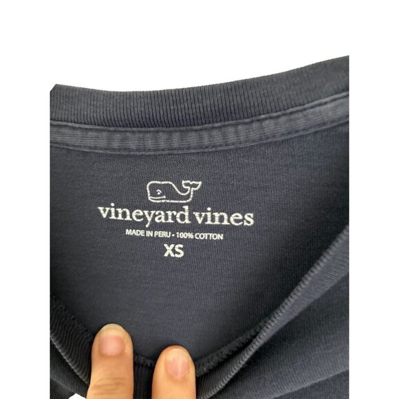 Vineyard Vines Long Sleeve Tee T-Shirt Blue Cotton Size XSmall - Picture 4 of 4